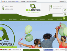 Tablet Screenshot of icaimoveis.com.br